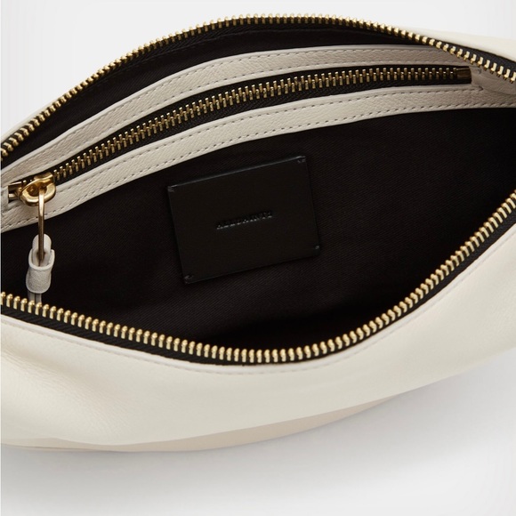 All Saints Halfmoon Leather Bag (White) - Picture 5 of 7